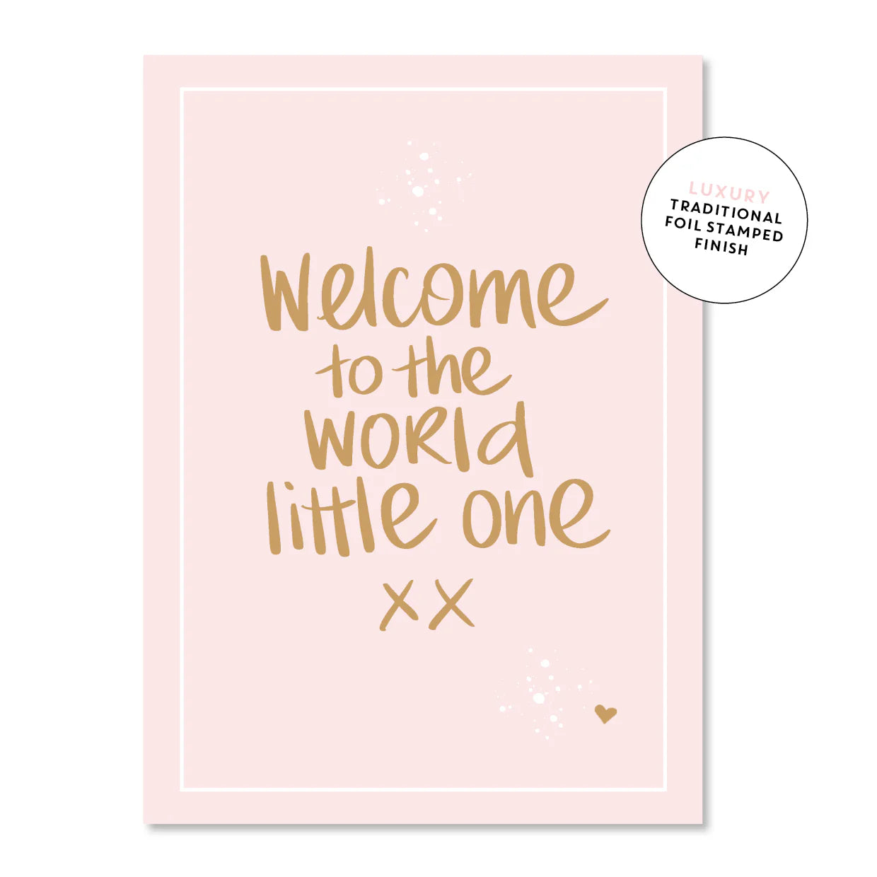 Welcome to the World Pink | Greeting Card