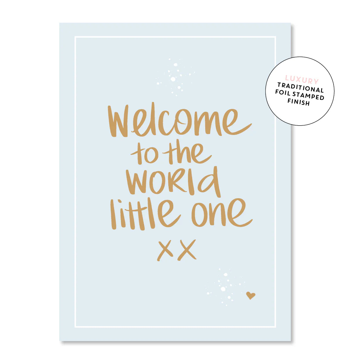 Welcome to the World Blue | Greeting Card