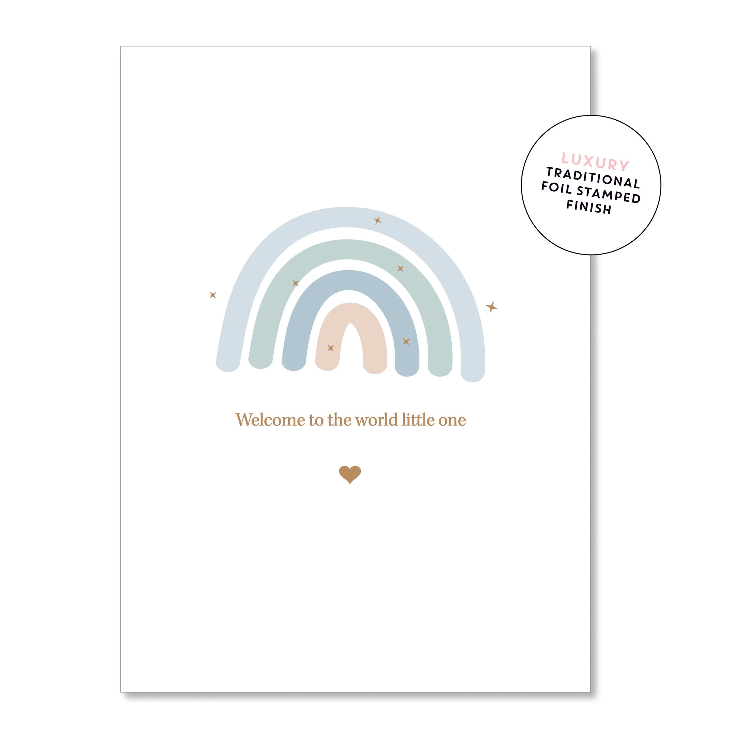 Baby Rainbow Blue | Greeting Card