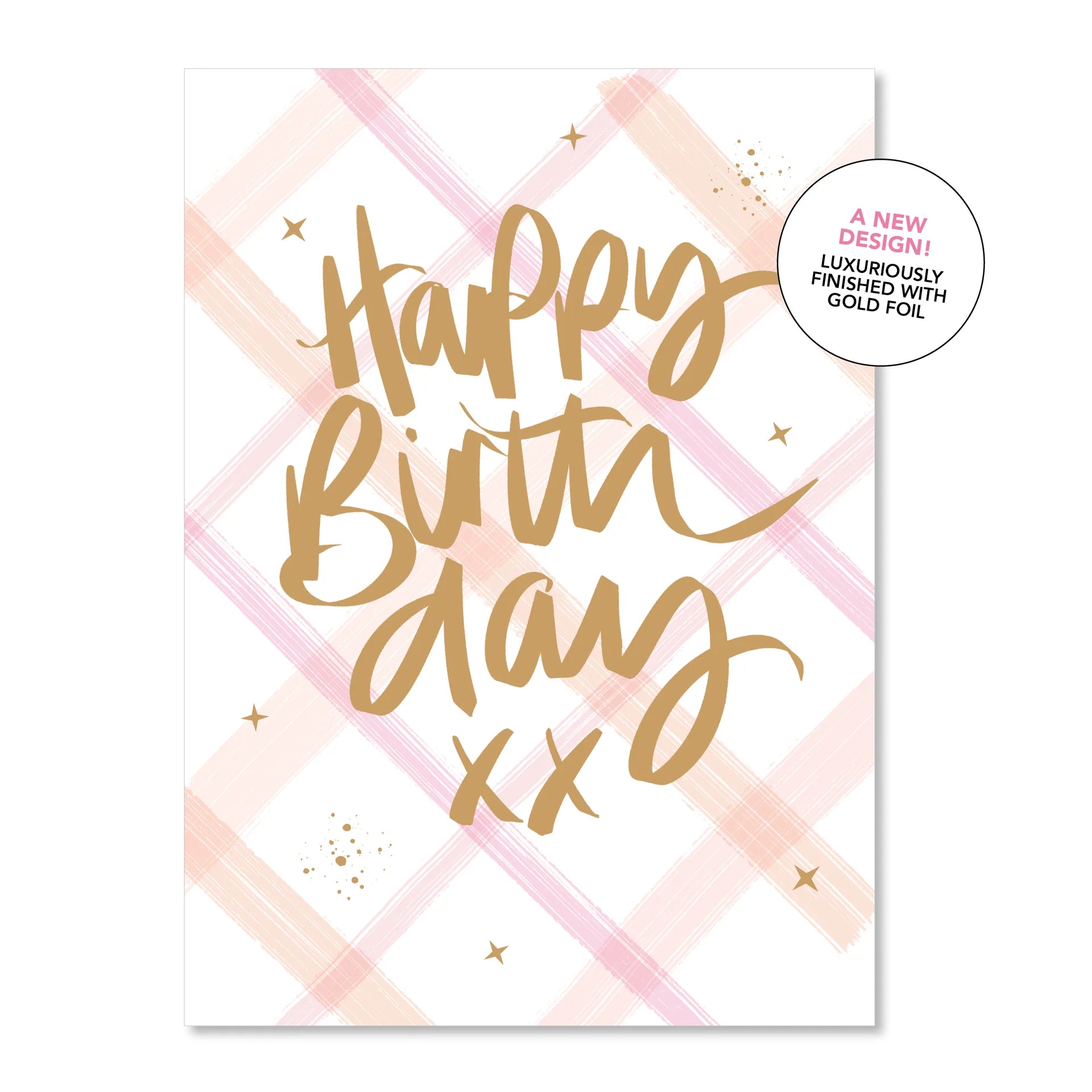 HB Plaid Pink | Greeting Card