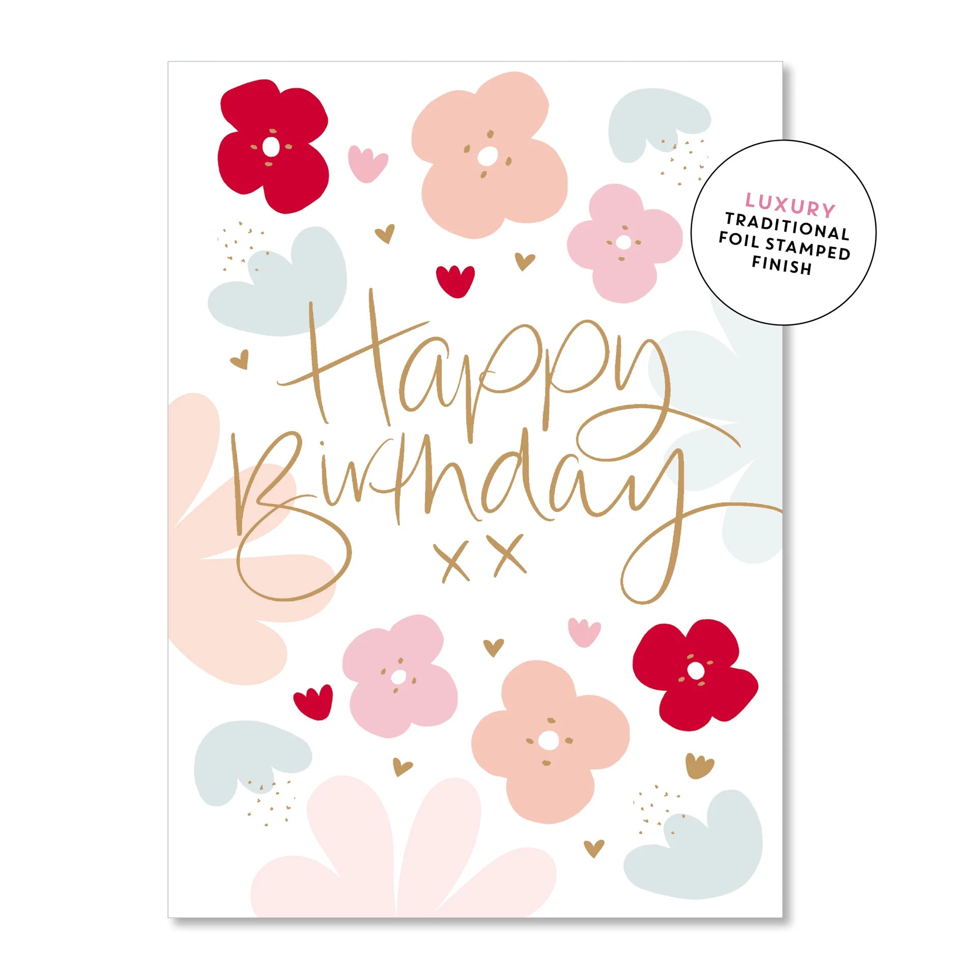 Happy Birthday Flowers | Greeting Card