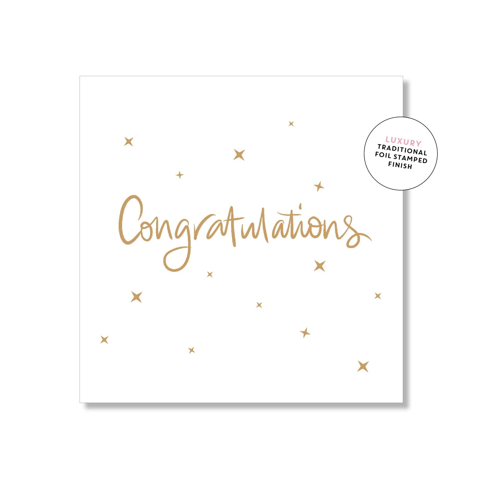Congratulations Star Square | Greeting Card
