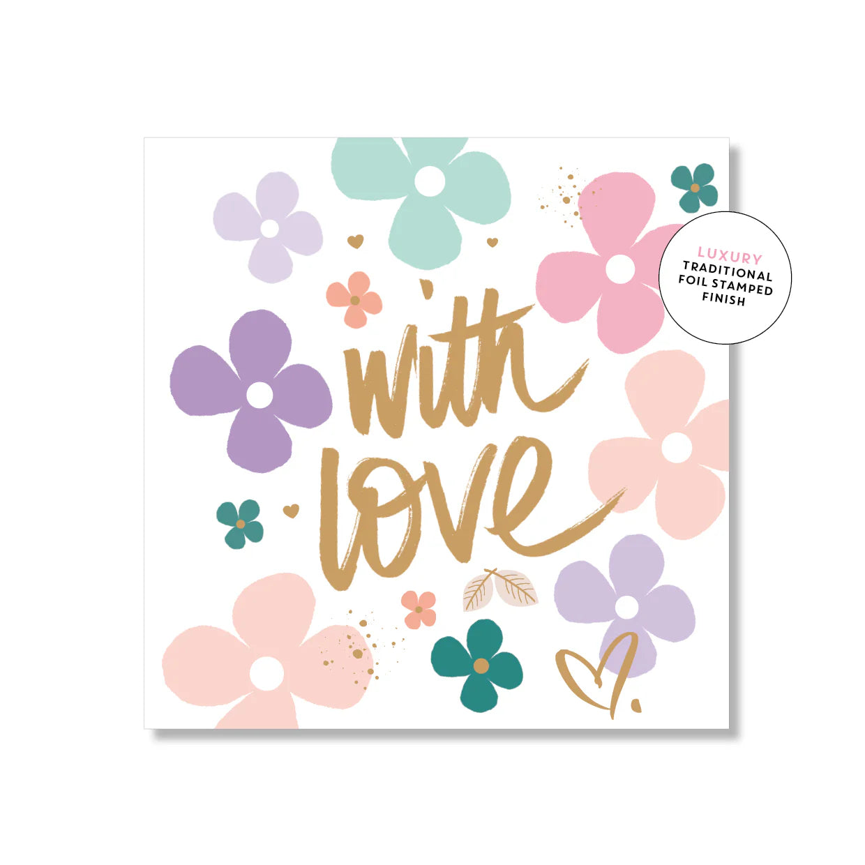Floral With Love Square | Greeting Card