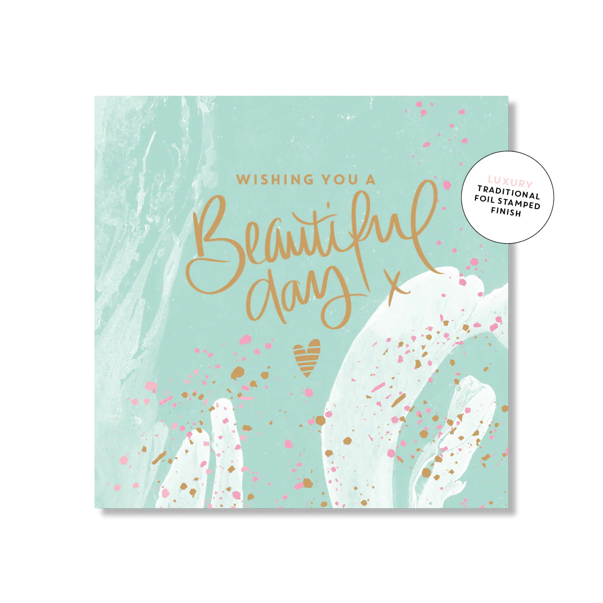 Beautiful Day Mint Square | Greeting Card