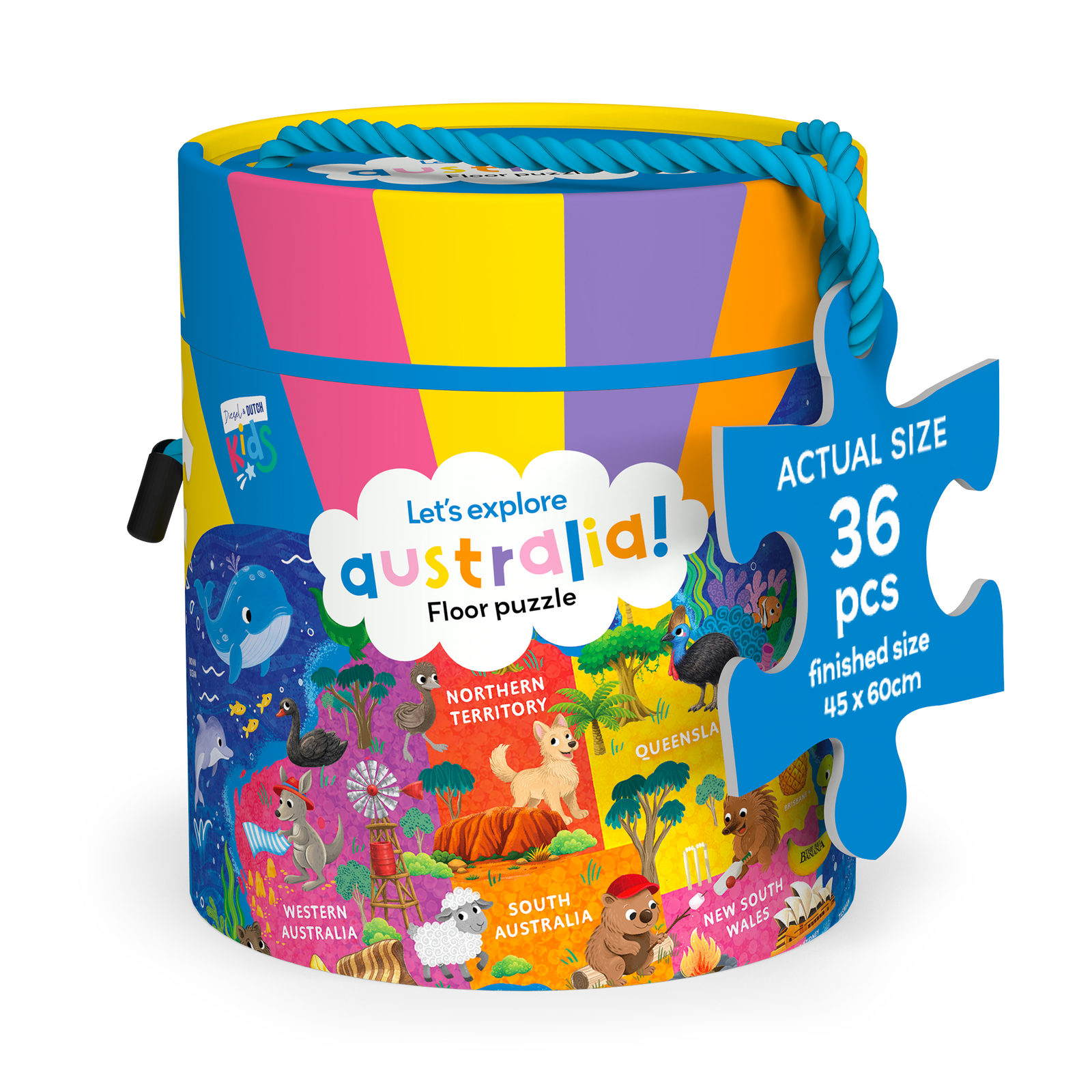 Kids 36pc Floor Puzzle | Let's Explore Australia