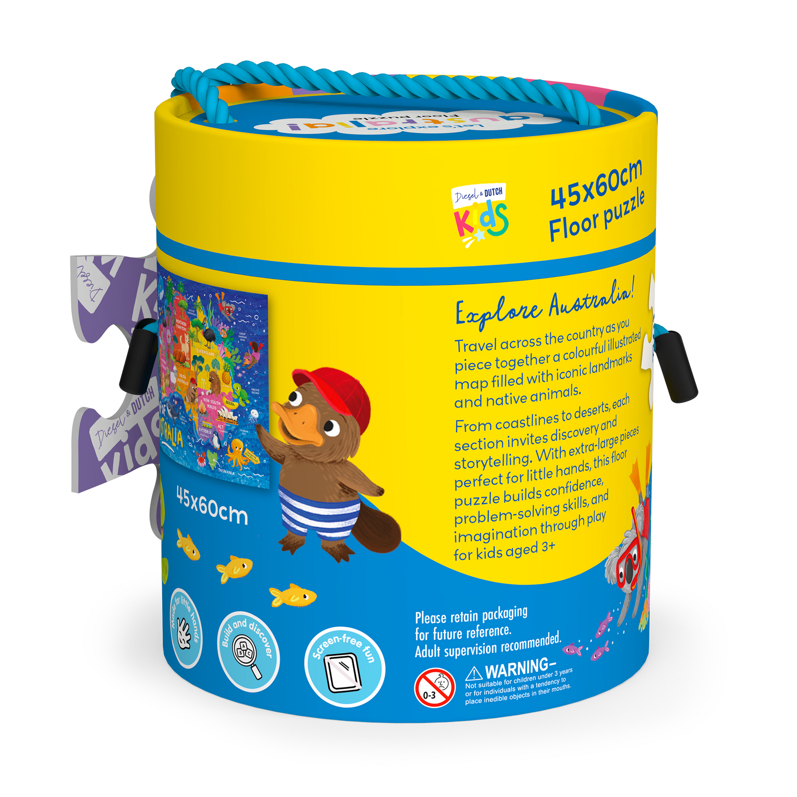 Kids 36pc Floor Puzzle | Let's Explore Australia