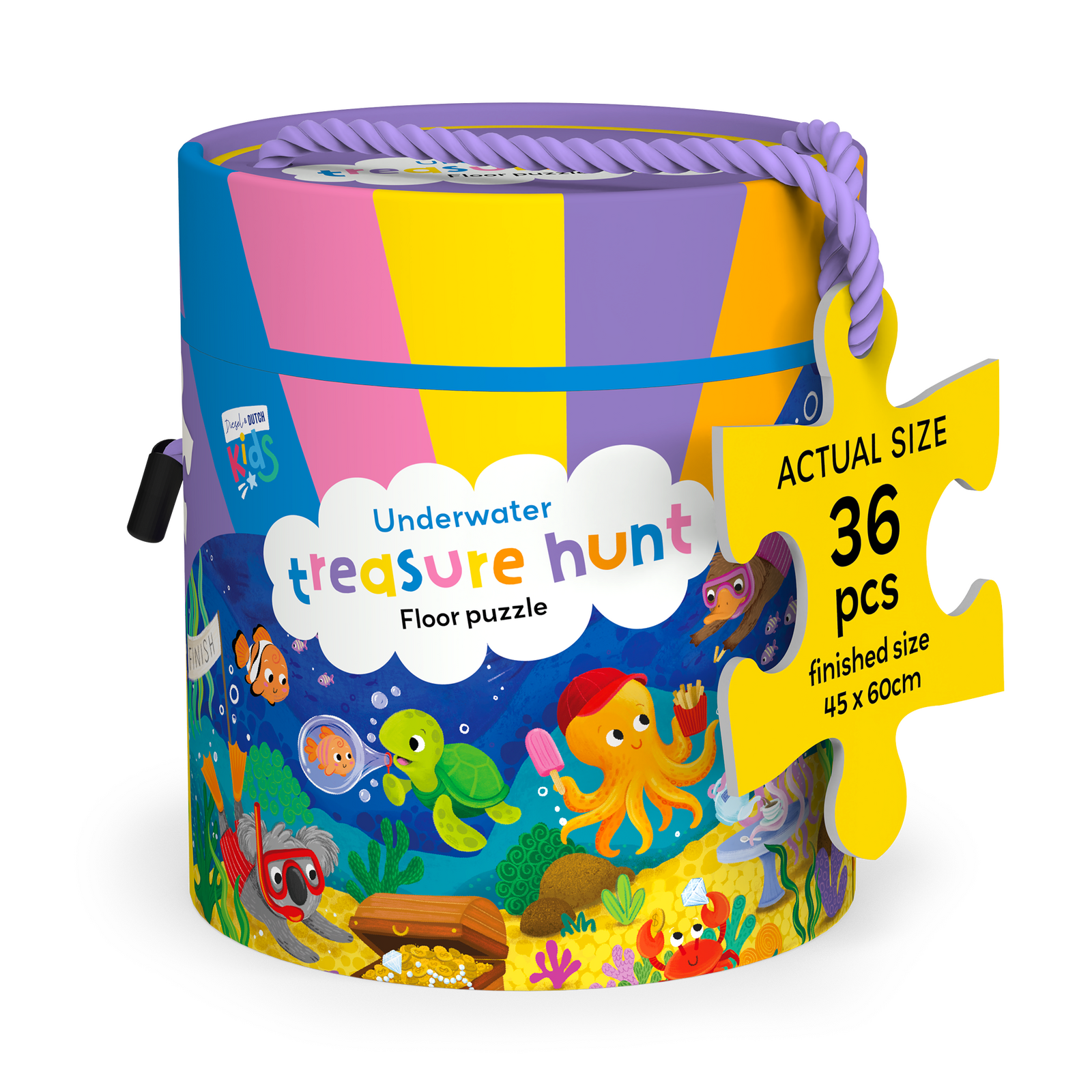 Kids 36pc Floor Puzzle | Underwater Treasure Hunt
