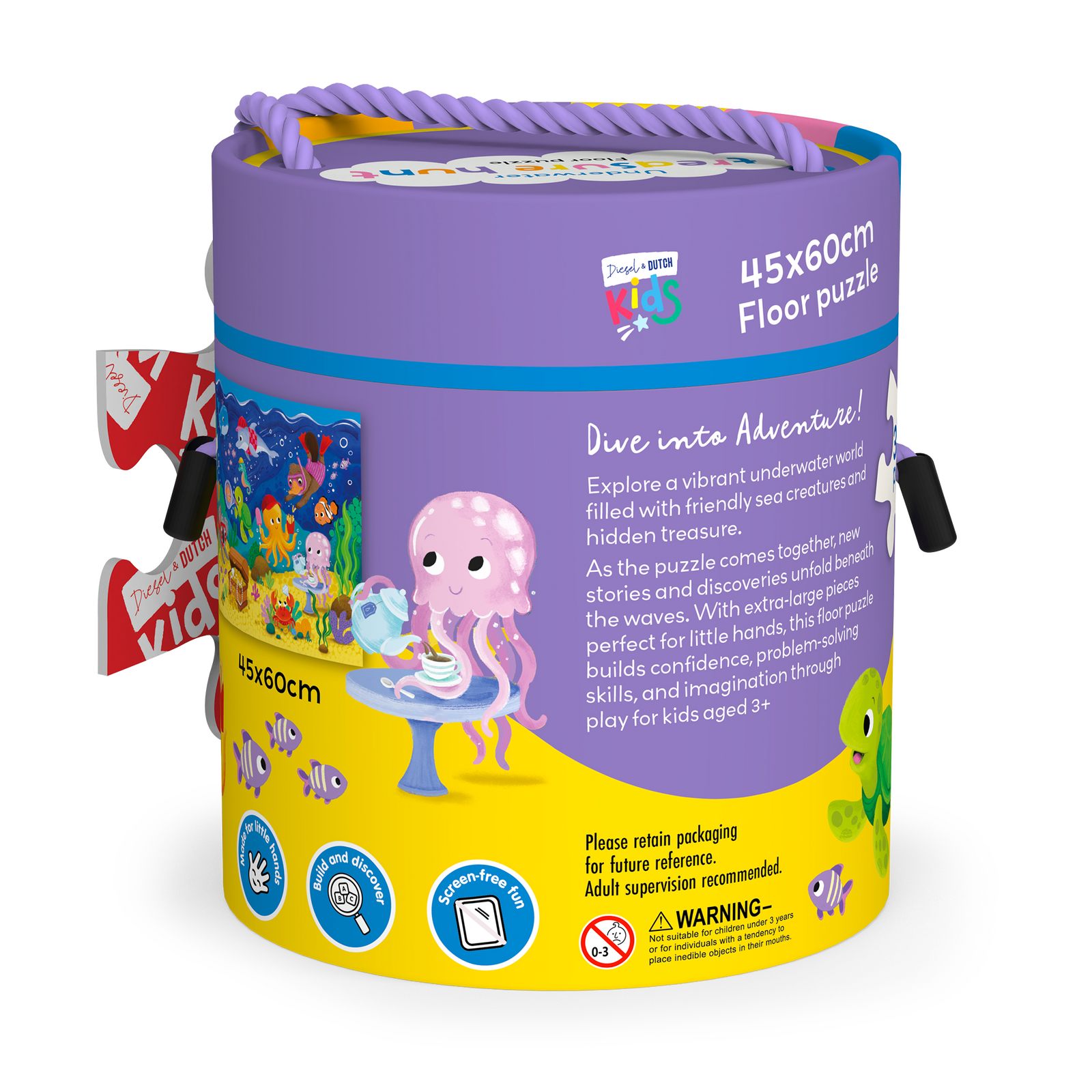 Kids 36pc Floor Puzzle | Underwater Treasure Hunt