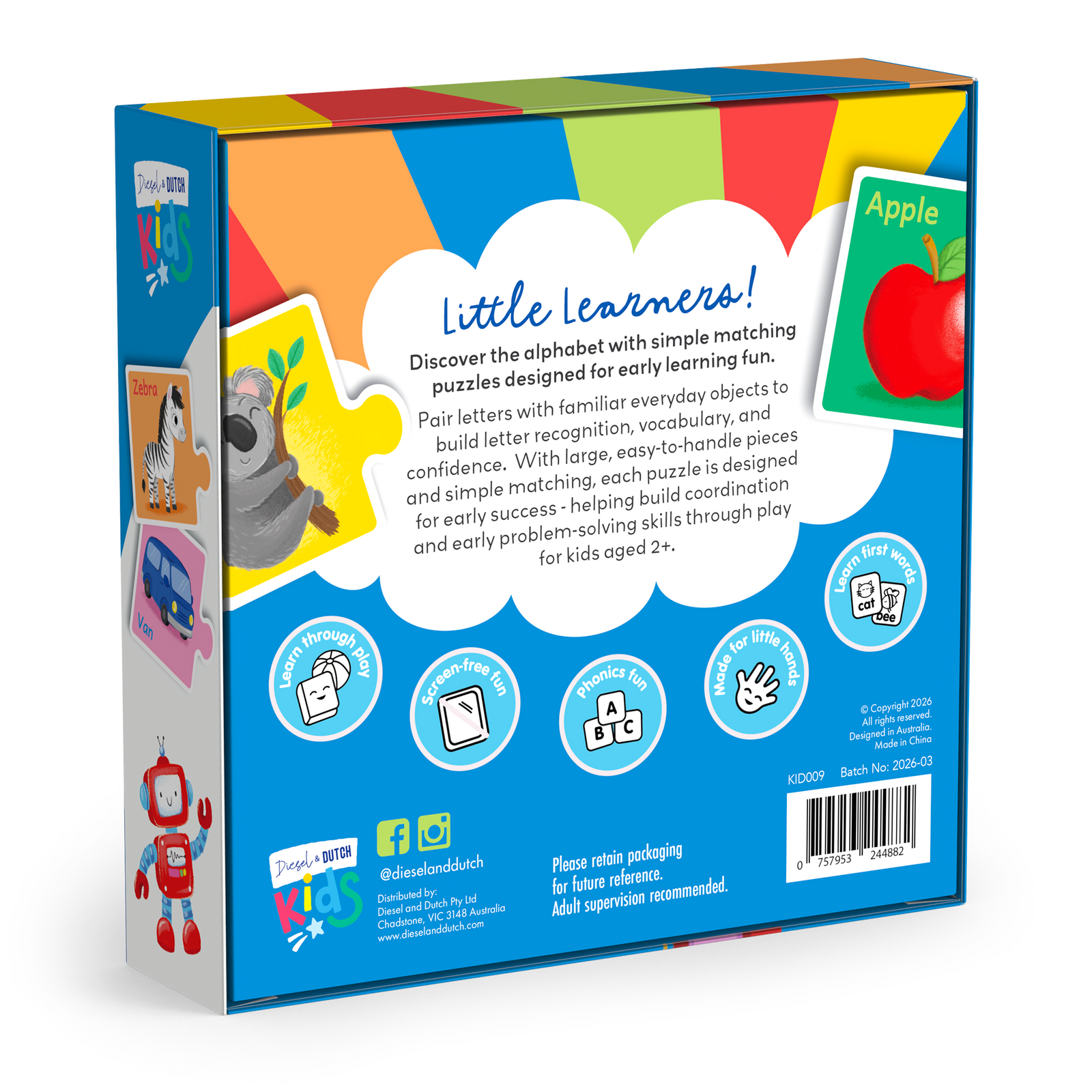My First 52pc Alphabet Match & Learn Puzzles
