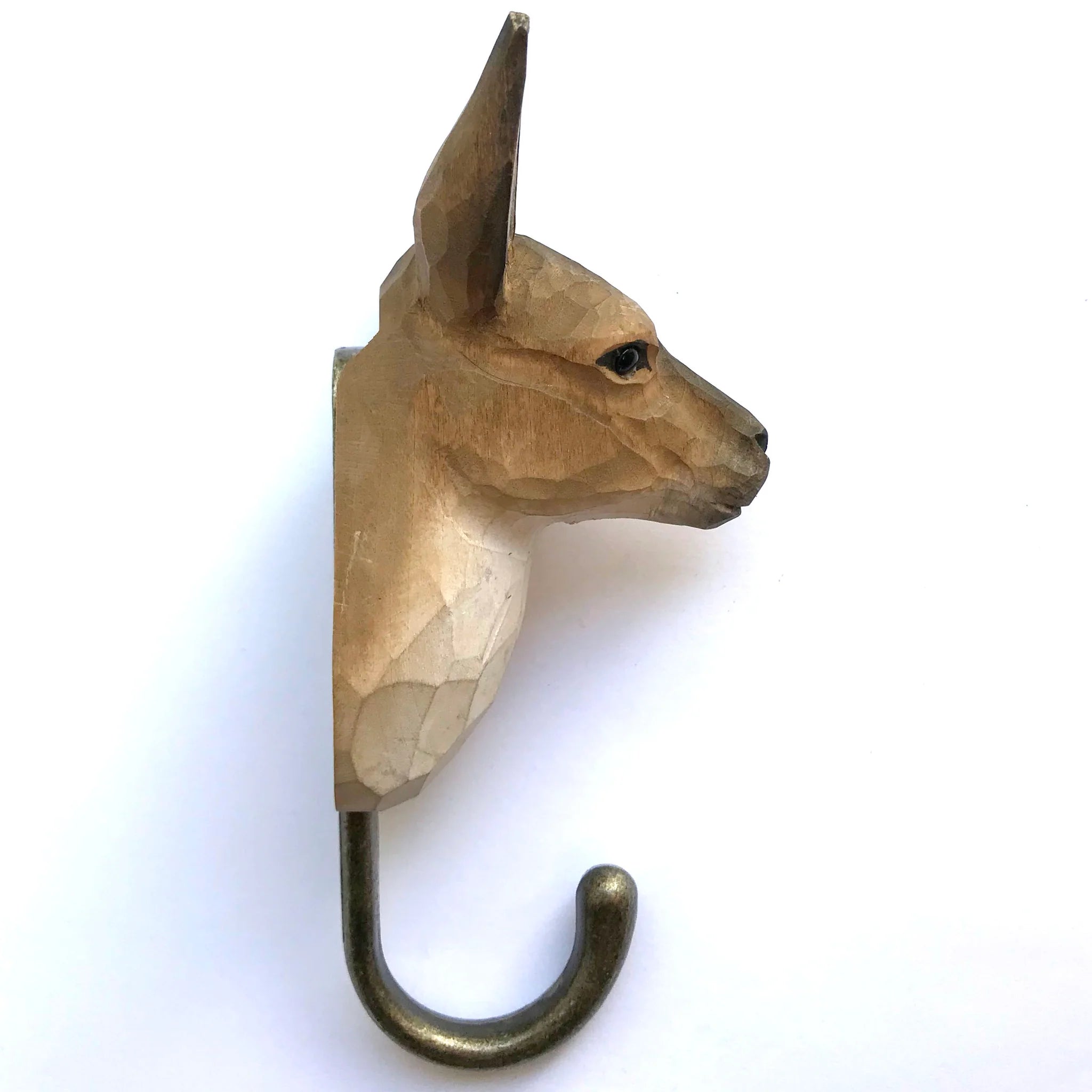 Hand Carved Kangaroo Hook