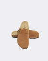 Lara Slide | Tan Suede