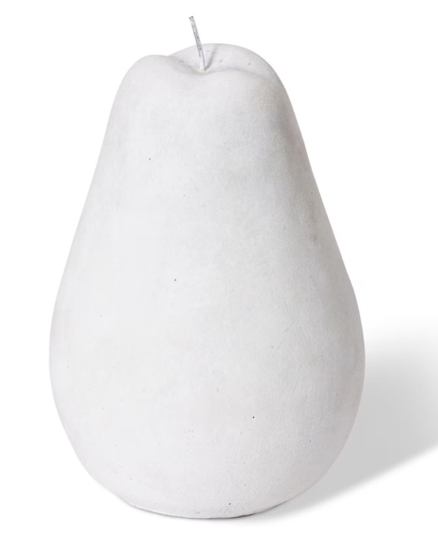 Pear Sculpture | White