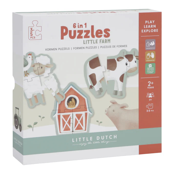 Little Farm 6 In 1 Puzzles