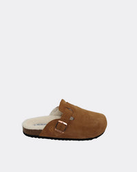 Lego Slide | Tan Suede