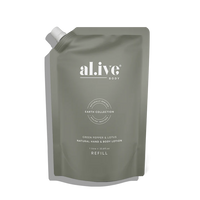 Lotion or Wash Refill 1 Litre | Green Pepper & Lotus