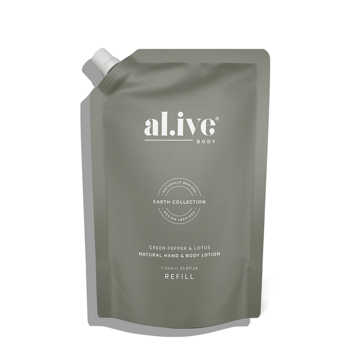 Lotion or Wash Refill 1 Litre | Green Pepper & Lotus