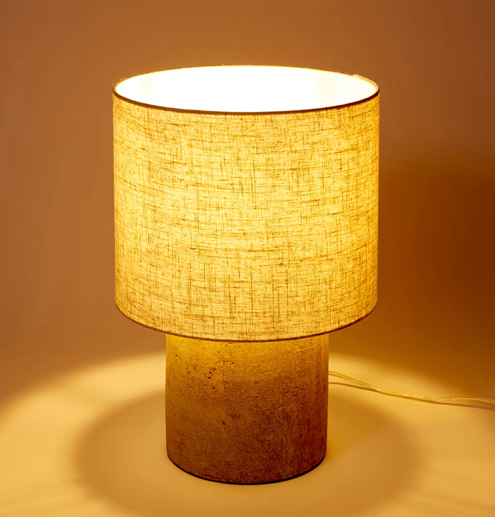 Ashanti Table Lamp Linen/Natural