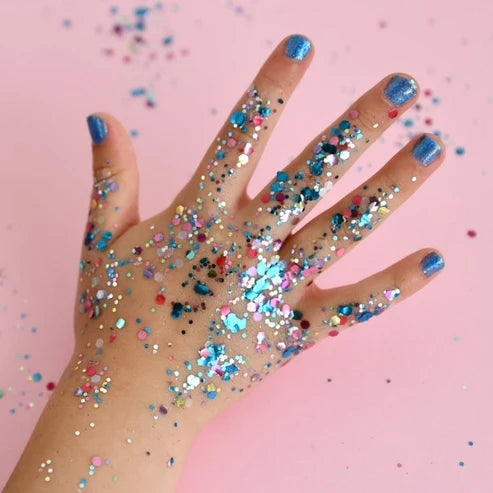 Mermaid Blue Water-Based, Scratch off Nail Polish for Kids | 8.5ml