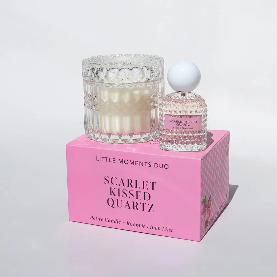 Little Moments Duo | Scarlet Kissed Quartz
