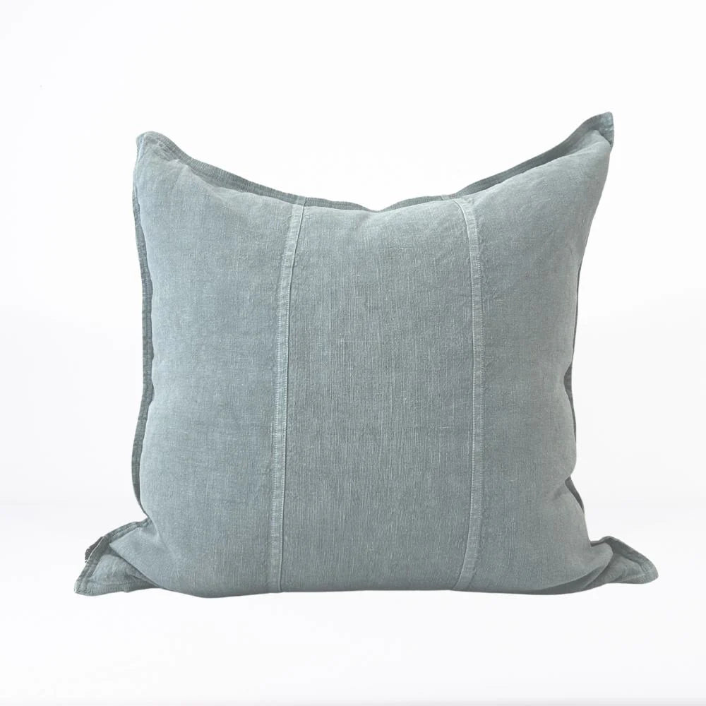 Luca Linen Cushion | Storm Blue