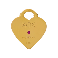 Love You Small Heart Necklace | 18KT Yellow Gold Plate