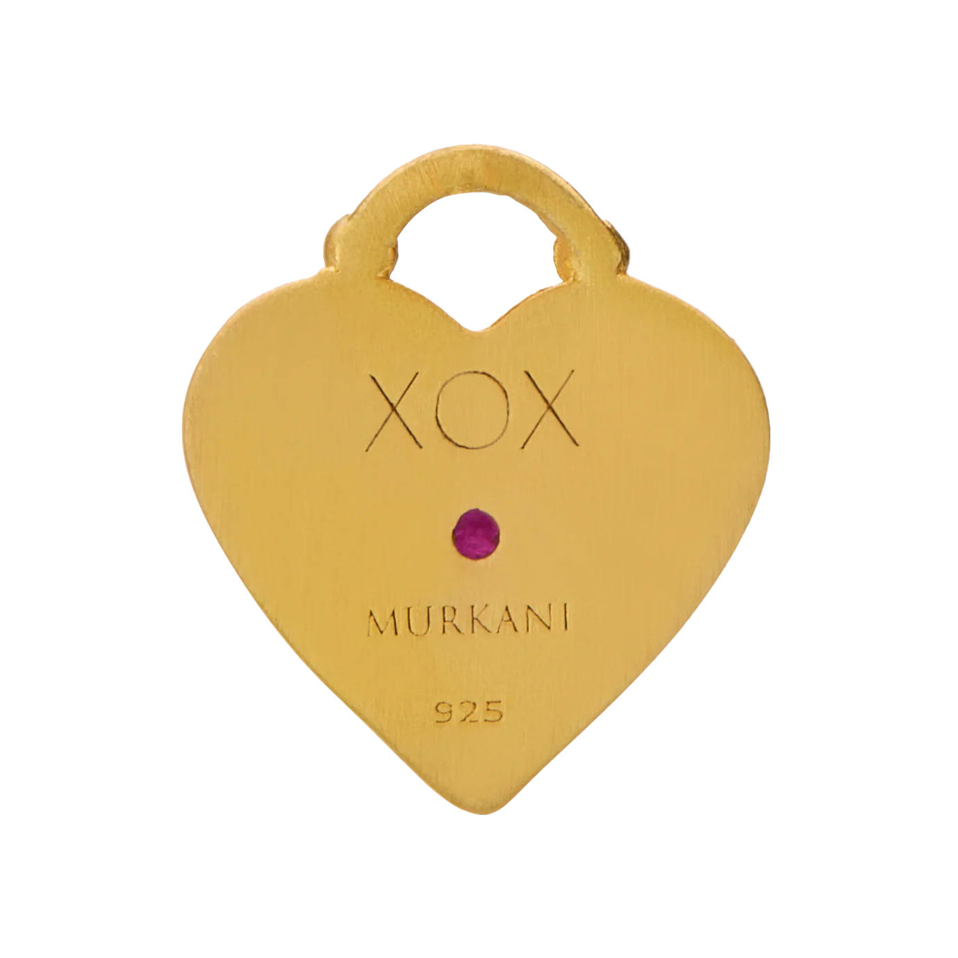 Love You Small Heart Necklace | 18KT Yellow Gold Plate