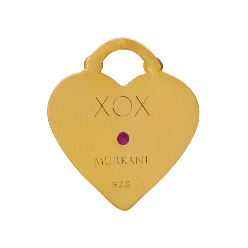 Love You Small Heart Necklace | 18KT Yellow Gold Plate