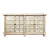 Reclaimed Elm Timber 4 Door Oriental Sideboard