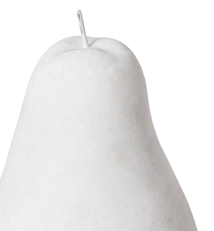 Pear Sculpture | White