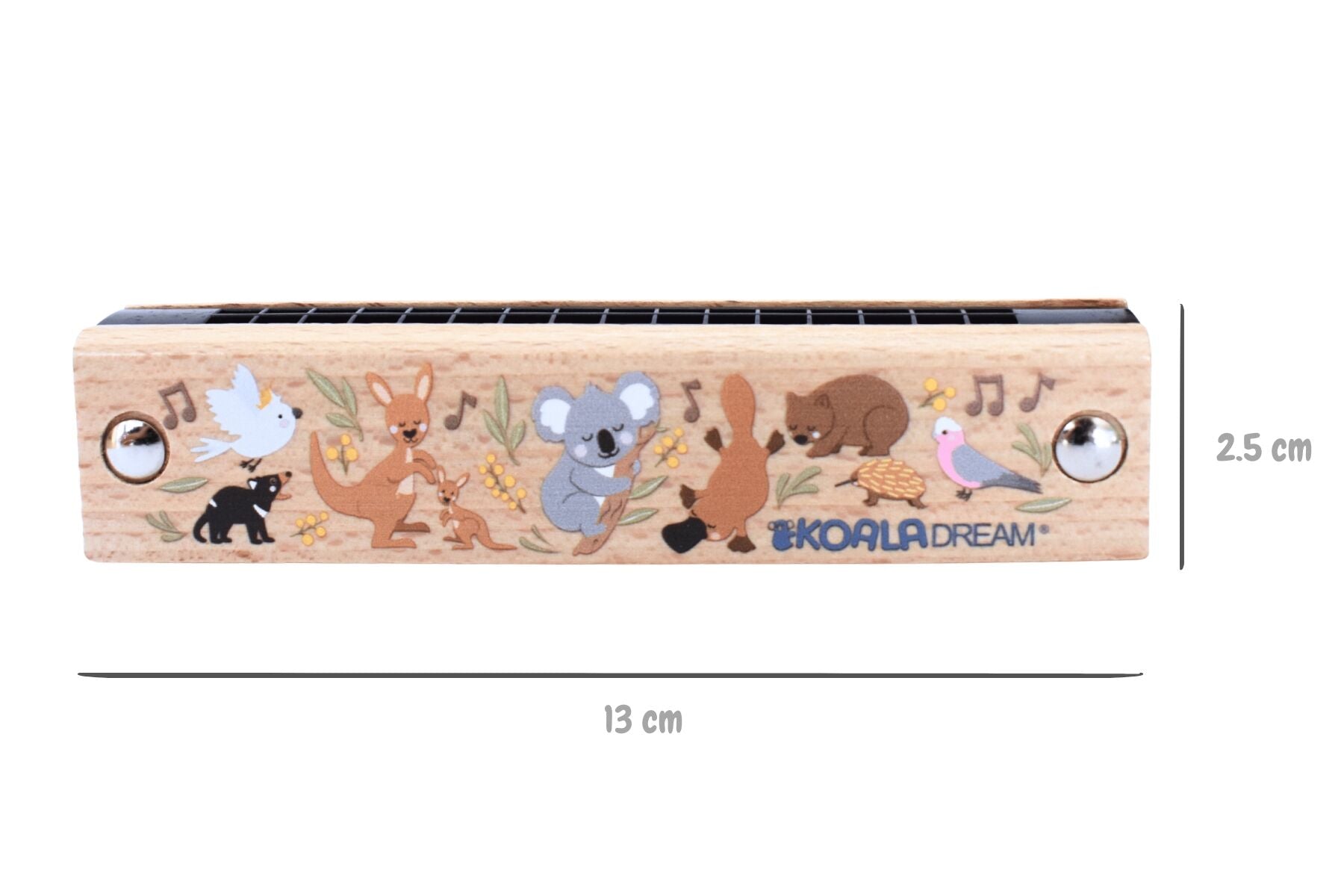 Bush Buddies Aussie Animals Wooden Harmonica