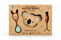 Bush Buddies Aussie Beats Maraca Tambourine Bell Stick Set