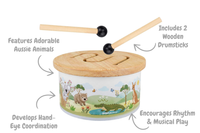 Bush Buddies Aussie Wooden Drum