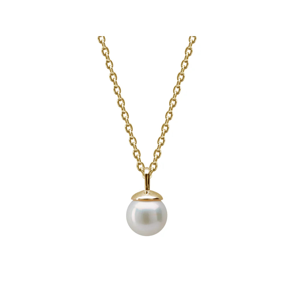 Pearl Necklace | 18KT Yellow Gold Plate