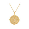 Pendant Disc Necklace | 18KT Yellow Gold Plate