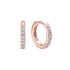 13mm Huggies | Rose Gold Plate