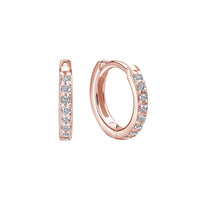 13mm Huggies | Rose Gold Plate