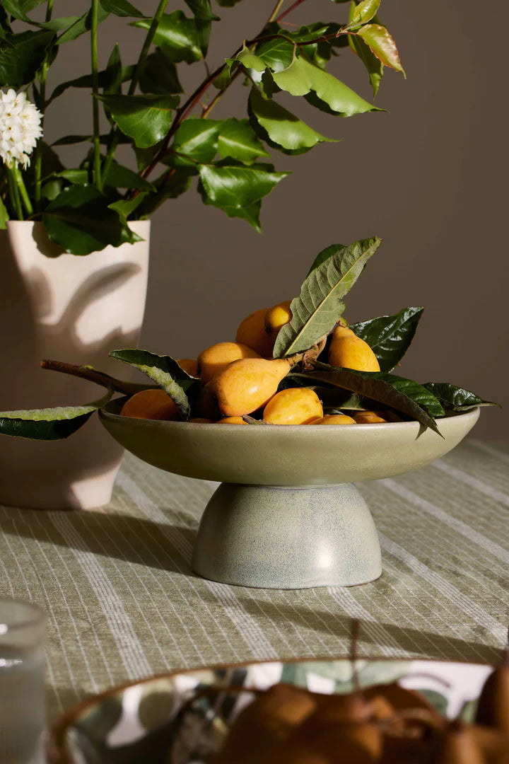 Nolan Green Pedestal Bowl