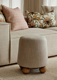Sophie Natural Small Ottoman