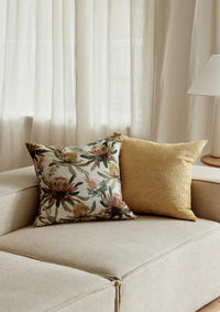 Fowler Yellow Feather Cushion