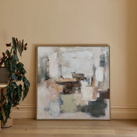 Abstract Rust/Green Wall Art