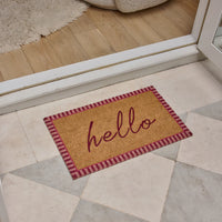 Hello Pink Doormat