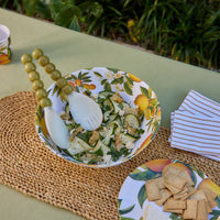Bobble Green/White Resin Salad Server Set