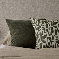 Metro Olive Jacquard Cushion