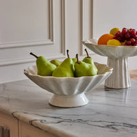 Carey Reactive Ivory Footed Bowl