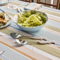 Seychelles Silver Fish Salad Server Set