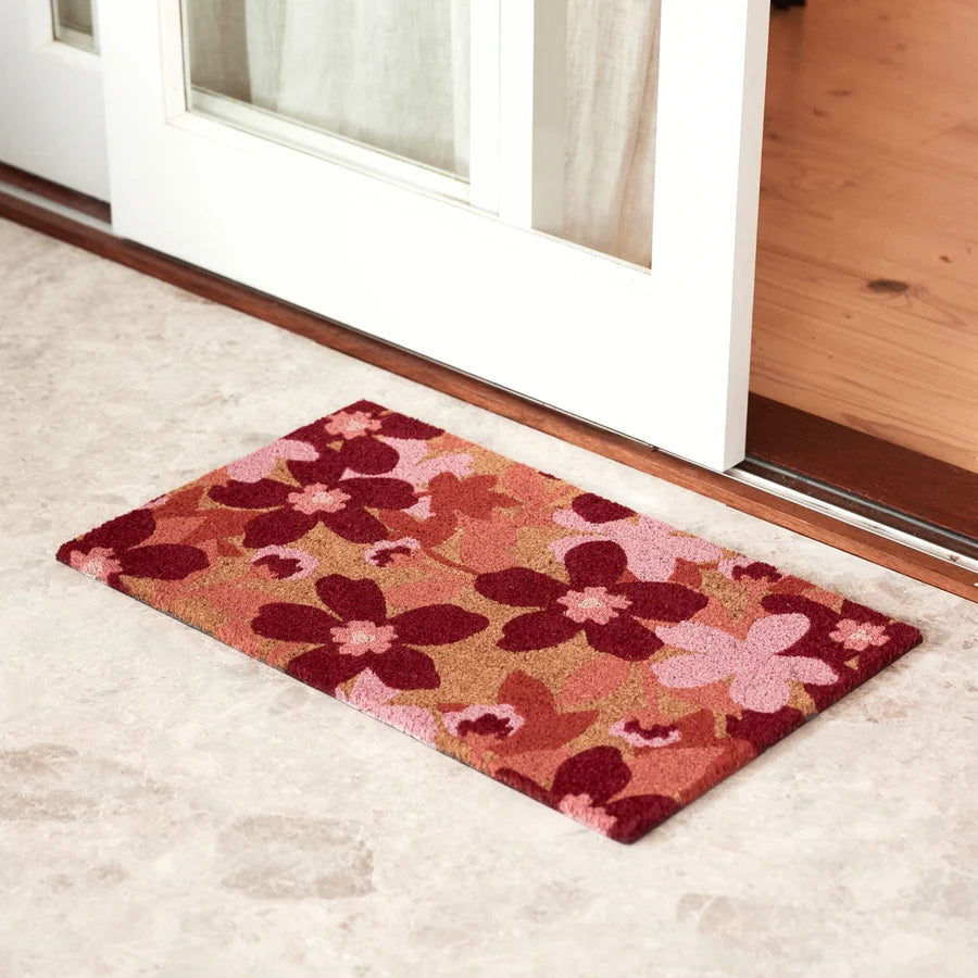 Lucy Rust Floral Doormat