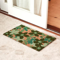 Lucy Green Floral Doormat