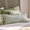 Ruffles Green Cushion