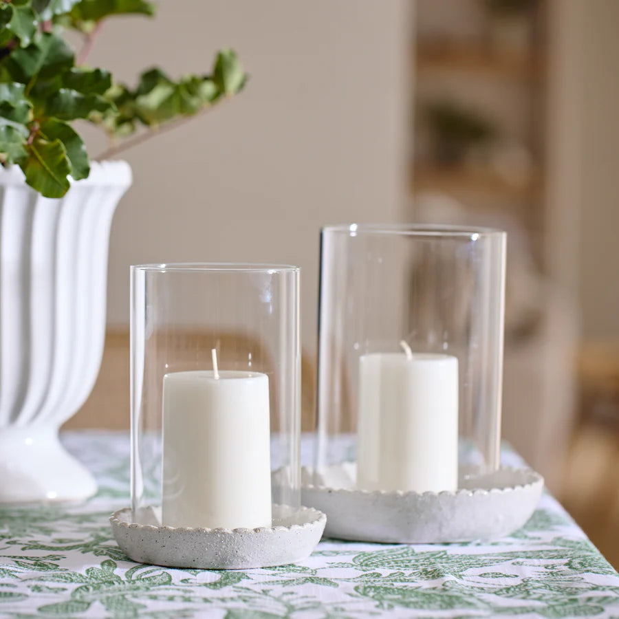 Neve White Ceramic Votives Collection