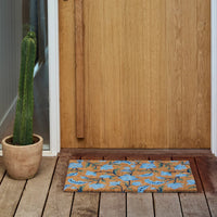 Summer Garden Blue Doormat